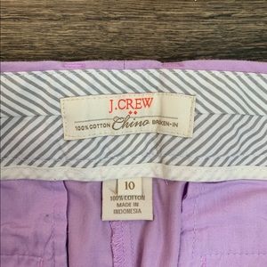 J. crew Factory Purple Chino Shorts
